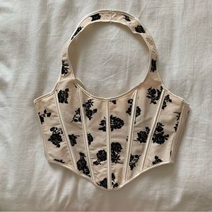 NWOT bustier crop top